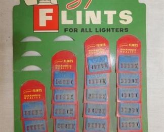 OLD STOCK FLINTS DISPLAY W/ PRODUCT