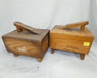 EARLY SHOE SHINE STANDS