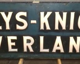 1920'S 9FT.X3FT. LIGHTED WILLYS KNIGHT