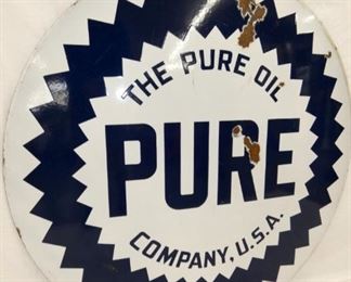 VIEW 2 CLOSEUP PURE OIL SIGN