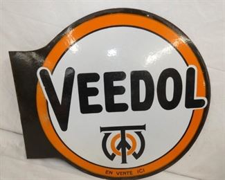 20IN PORC. VEEDOL BUBBLE SIGN
