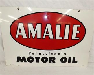 30X20 1965 AMALIE MOTOR OIL SIGN