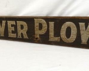 VIEW 4 RIGHTSIDE 59X8 WOODEN OLIVER SIGN