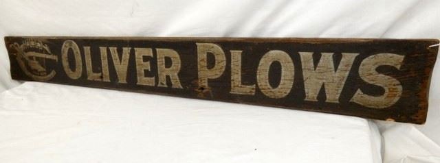 VIEW 4 RIGHTSIDE 59X8 WOODEN OLIVER SIGN