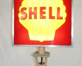 VIEW 5 8FT. SHELL LIGHTED SIGN