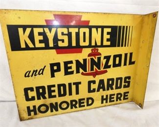 18X14 1958 KEYSTONE CREDIT CARD FLANGE