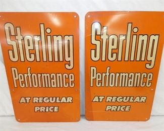 LOT (2) 13X21 STERLING PERFORMANCE SIGNS
