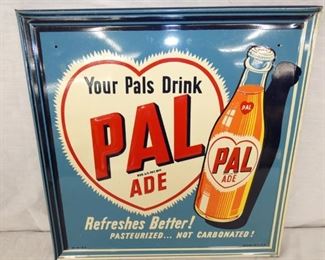 16X16 1947 EMB. PAL ADE DRINK SIGN