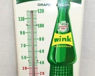 9X26 WINK Canada Dry THERMOMETER