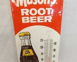 VIEW 2 TOP MASONS ROOT BEER THERM. 