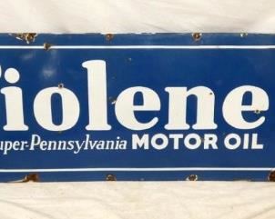 70X18 PORC. TIOLENE MOTOR OIL SIGN
