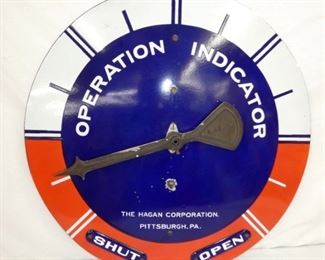 30IN PORC. OPERATION INDICATOR SIGN