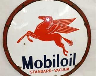 VIEW 3 SIDE 2 24IN PORC. MOBILOIL SIGN