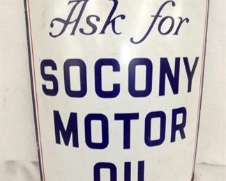 12X15 PORC. SOCONY MOTOR OIL SIGN