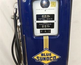 RESTORED BLUE SUNOCO MOD. 80 GAS PUMP