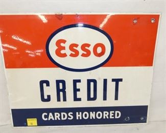 VIEW 2 PORC. DOUBLE SIDED ESSO SIGN