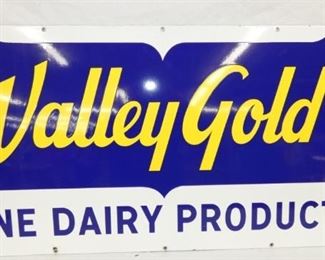 48X24 PORC. 1959 VALLEY GOLD DAIRY SIGN