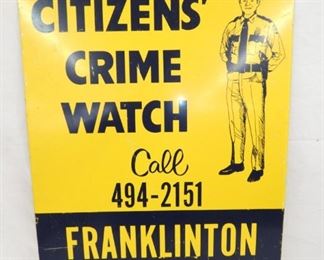 20X28 CITIZENS CRIME WATCH BURLINGTON