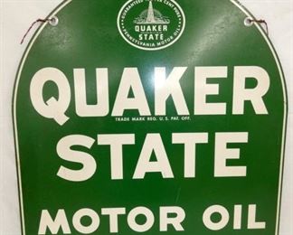 27X28 QUAKER STATE TOMBSTONE SIGN