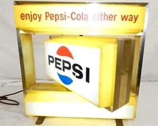VIEW 2 CLOSE UP PEPSI SPINNER SIGN