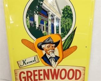 18X24 OLD STOCK GREENWOOD SEED SIGN