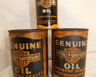 Harley Davidson OIL CANS