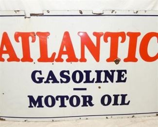 PORC. ATLANTIC GASOLINE/MOTOR OIL SIGN