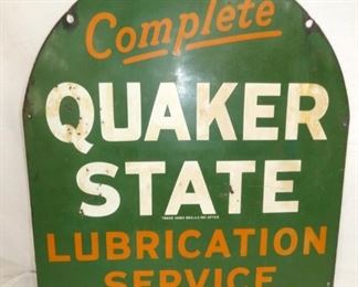 27X29 QUAKER STATE THOMBSTONE SIGN