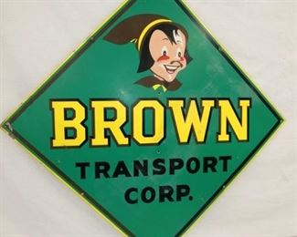 27X27 BROWN TRANSPORT CORP. SIGN