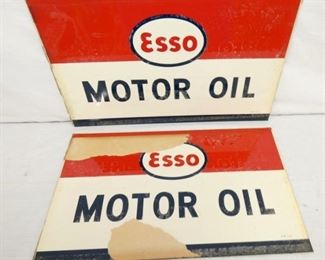 OLD STOCK ESSO MOTOR OL SIGNS