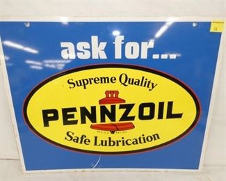 23X18 DS ASK FOR PENNZOIL SIGN