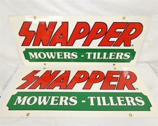 OLD STOCK SNAPPER MOWERS SIGNS
