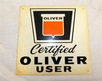 SIGN #2 OLD STOCK 8X8 OLIVER