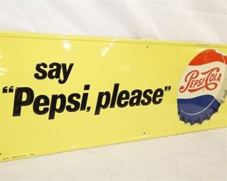 VIEW 3 31X12 SAY PEPSI PLEASE SIGN  