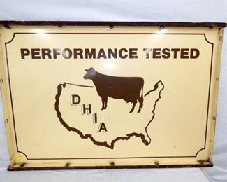 44X29 COOKIE CUTTER PERF. SIGN W/ COW