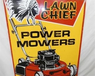 VIEW 5 48X66 LAWN CHIEF LAWN MOWERS SIGN