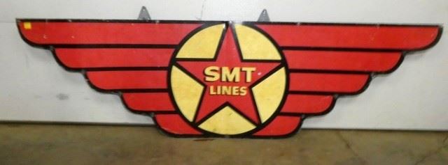 78X24 SMT LINES TIN SIGN W/ WINGS