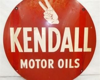 24IN. KENDALL MOTOR OILS SIGN 