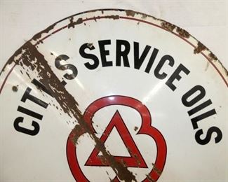 VIEW 4 SIDE 2 CITIES SERVICE OIL SIGN 