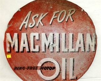 VIEW 3 SIDE 2 30IN. MACMILLAN OIL SIGN 