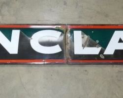 169X25 2PC. PORC. SINCLAIR SIGN 