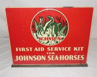 19X14 JOHNSON SEAHORSES FIRST AID DISPLAY