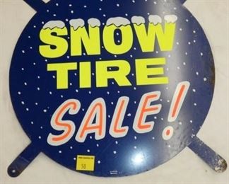 22IN DS SNOW TIRE INSERT SIGN