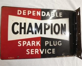 VIEW 2 CLOSE UP CHAMPION FLANGE SIGN