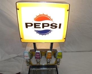 VIEW 2 TOP VIEW LIGHTED PEPSI DISPLAY