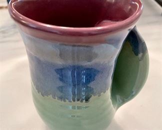 $6.00, artisan pottery, hand-warming mug