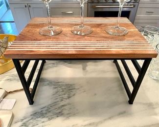 $18.00, wooden step stool that is cute enough to be a decorative riser