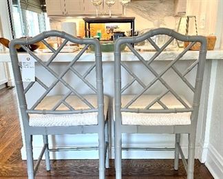 $150, counter-height pair of Ballad Design stools