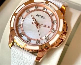 $50, Bulova women’s watch, new in box!!!