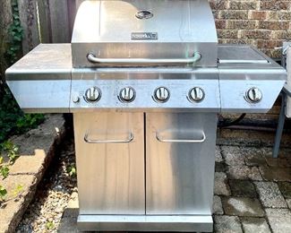 $160, Nexgrill, 4-burner stainless propane grill with side burner. In working condition. Cover also in good condition!